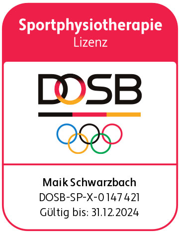 Deutschen Olympischen SportBundes - Sport-Physiotherapie - Maik Schwarzbach